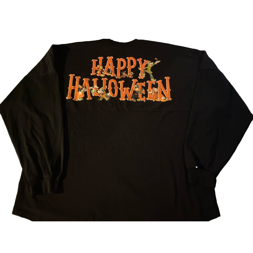 Disney Parks Happy Halloween Spirit Jersey Adult XXL Mickey Mouse Pumpkin